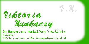 viktoria munkacsy business card